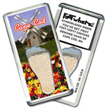 Cape Cod FootWhere® Fridge Magnets. 6 Piece Set. Made in USA-FootWhere® Souvenirs