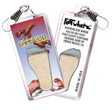 Cape Cod FootWhere® Souvenir Zipper-Pulls. 6 Piece Set. Made in USA-FootWhere® Souvenirs