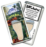 Costa Rica FootWhere® Souvenir Fridge Magnet. Made in USA-FootWhere® Souvenirs