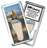Corpus Christi FootWhere® Souvenir Fridge Magnets. 6 Piece Set. Made in USA-FootWhere® Souvenirs