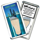 Corpus Christi FootWhere® Souvenir Fridge Magnets. 6 Piece Set. Made in USA-FootWhere® Souvenirs
