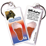 Colorado Springs FootWhere® Souvenir Keychains. 6 Piece Set. Made in USA-FootWhere® Souvenirs