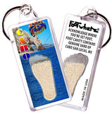 Cabo San Lucas FootWhere® Souvenir Keychains. 6 Piece Set. Made in USA - FootWhere® Souvenir Shop