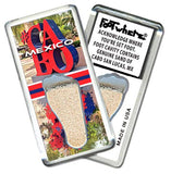 Cabo San Lucas FootWhere® Souvenir Fridge Magnets. 6 Piece Set. Made in USA - FootWhere® Souvenir Shop