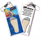 Cabo San Lucas FootWhere® Souvenir Zipper-Pulls. 6 Piece Set. Made in USA - FootWhere® Souvenir Shop