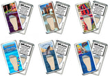 Cabo San Lucas FootWhere® Souvenir Fridge Magnets. 6 Piece Set. Made in USA - FootWhere® Souvenir Shop