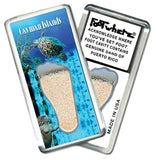 Cayman Islands FootWhere® Souvenir Magnet. Made in USA-FootWhere® Souvenirs