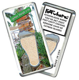 Cayman Islands FootWhere® Souvenir Fridge Magnets. 6 Piece Set. Made in USA-FootWhere® Souvenirs