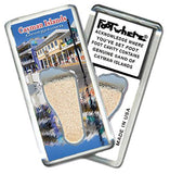 Cayman Islands FootWhere® Souvenir Magnet. Made in USA-FootWhere® Souvenirs
