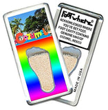 Cozumel FootWhere® Souvenir Fridge Magnets. 6 Piece Set. Made in USA-FootWhere® Souvenirs