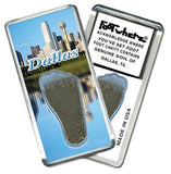 Dallas FootWhere® Souvenir Fridge Magnet. Made in USA-FootWhere® Souvenirs