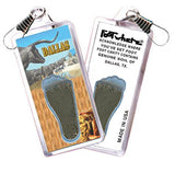 Dallas FootWhere® Souvenir Fridge Zipper-Pulls. 6 Piece Set. Made in USA-FootWhere® Souvenirs