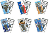 Dallas FootWhere® Souvenir Fridge Magnets. 6 Piece Set. Made in USA-FootWhere® Souvenirs
