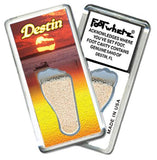 Destin, FL FootWhere® Souvenir Fridge Magnet. Made in USA-FootWhere® Souvenirs