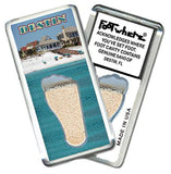 Destin, FL FootWhere® Souvenir Fridge Magnet. Made in USA-FootWhere® Souvenirs