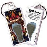 Detroit FootWhere® Souvenir Key Chain. Made in USA-FootWhere® Souvenirs
