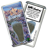Detroit FootWhere® Souvenir Fridge Magnets. 6 Piece Set. Made in USA-FootWhere® Souvenirs