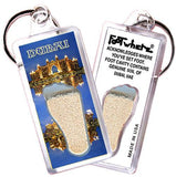 Dubai FootWhere® Souvenir Keychains. 6 Piece Set. Made in USA-FootWhere® Souvenirs
