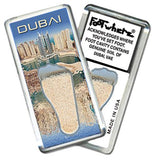 Dubai FootWhere® Souvenir Zipper-Pulls. 6 Piece Set. Made in USA-FootWhere® Souvenirs