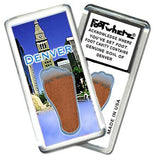 Denver FootWhere® Souvenir Fridge Magnet. Made in USA-FootWhere® Souvenirs