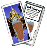 Denver FootWhere® Souvenir Fridge Magnet. Made in USA-FootWhere® Souvenirs