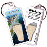 Daytona Beach FootWhere® Souvenir Keychains 6 Piece Set. Made in USA-FootWhere® Souvenirs