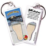 Daytona Beach FootWhere® Souvenir Keychains 6 Piece Set. Made in USA-FootWhere® Souvenirs