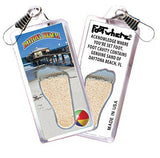 Daytona Beach FootWhere® Souvenir Zipper-Pulls 6 Piece Set. Made in USA-FootWhere® Souvenirs