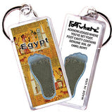 Cairo FootWhere® Souvenir Keychains. 6 Piece Set. Made in USA-FootWhere® Souvenirs