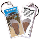 El Paso FootWhere® Souvenir Keychain. Made in USA-FootWhere® Souvenirs