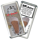 El Paso FootWhere® Souvenir Fridge Magnet. Made in USA-FootWhere® Souvenirs