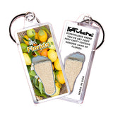 Florida FootWhere® Souvenir Keychain. 72 pieces/ 6 assorted styles.