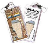 Fort Myers, FL FootWhere® Souvenir Zipper-Pull. Made in USA-FootWhere® Souvenirs