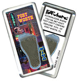 Fort Worth FootWhere® Souvenir Fridge Magnet. Made in USA-FootWhere® Souvenirs