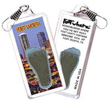 Fort Worth FootWhere® Souvenir Zipper-Pull. Made in USA.-FootWhere® Souvenirs