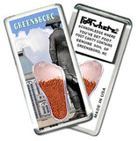 Greensboro FootWhere® Souvenir Fridge Magnet. Made in USA-FootWhere® Souvenirs