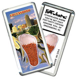 Greensboro FootWhere® Souvenir Fridge Magnets. 6 Piece Set. Made in USA-FootWhere® Souvenirs