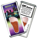 Greensboro FootWhere® Souvenir Fridge Magnet. Made in USA-FootWhere® Souvenirs