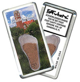 Gainesville FootWhere® Souvenir Fridge Magnets. 6 Piece Set. Made in USA-FootWhere® Souvenirs