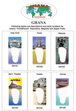 Ghana FootWhere® Souvenir Zipper-Pull. Made in USA-FootWhere® Souvenirs