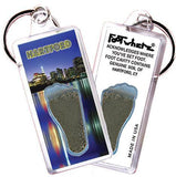 Hartford FootWhere® Souvenir Keychain. Made in USA-FootWhere® Souvenirs