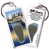 Hartford FootWhere® Souvenir Keychain. Made in USA-FootWhere® Souvenirs