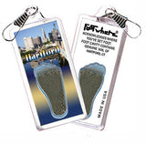 Hartford FootWhere® Souvenir Zipper-Pulls. 6 Piece Set. Made in USA