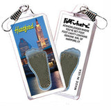 Hartford FootWhere® Souvenir Zipper-Pull. Made in USA-FootWhere® Souvenirs