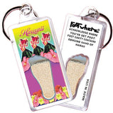 Hawaii FootWhere® Souvenir Keychains. 6 Piece Set. Made in USA - FootWhere® Souvenir Shop