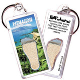 Hawaii FootWhere® Souvenir Keychain. Made in USA-FootWhere® Souvenirs