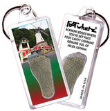 Helen, GA FootWhere® Souvenir Keychains. 6 Piece Set. Made in USA - FootWhere® Souvenir Shop