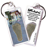 Helen, GA FootWhere® Souvenir Keychain. Made in USA-FootWhere® Souvenirs