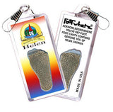 Helen, GA FootWhere® Souvenir Zipper-Pull. Made in USA-FootWhere® Souvenirs