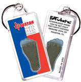 Houston FootWhere® Souvenir Key Chain. Made in USA-FootWhere® Souvenirs